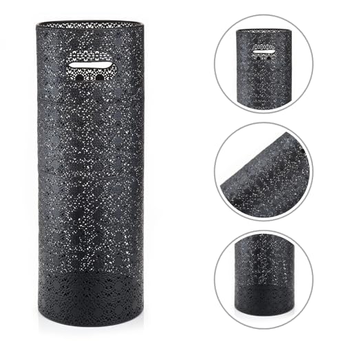 21-Inch Heavy Duty Metal Umbrella Stand for Entryway and Office Storage