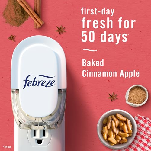 Plug-In Scented Oil Air Freshener Refills - Baked Cinnamon Apples, 4 Pack