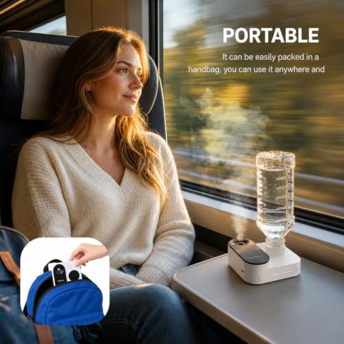 Portable Mini Humidifier for Travel Cordless Rechargeable 5000mAh