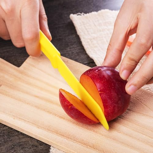 30-Piece Kids Safe Plastic Cooking Knife Set, Colorful Nylon Kitchen Knives