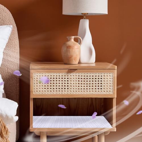 Lavender Scented Drawer Liners - 6 Non-Adhesive Sheets for Closets & Dressers