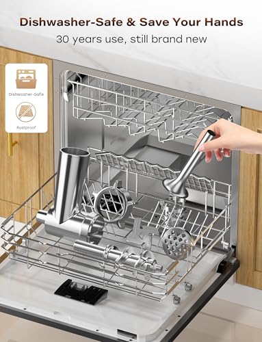 18-Piece Stainless Steel Meat Grinder Attachment for Stand Mixers