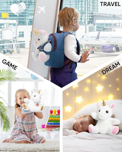 Naturally KIDS Small Unicorn Backpack Set with Mini Unicorns in a Magic Bag