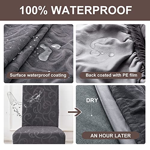Waterproof Stretch Chair Covers for Dining Room | Set of 4