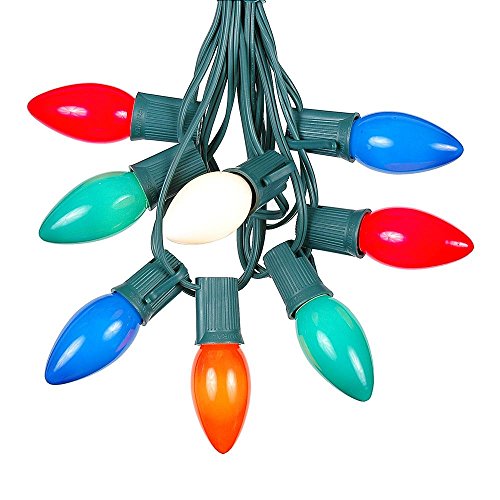 Novelty Lights 100 ft C9 Multicolor Ceramic Christmas String Light Set