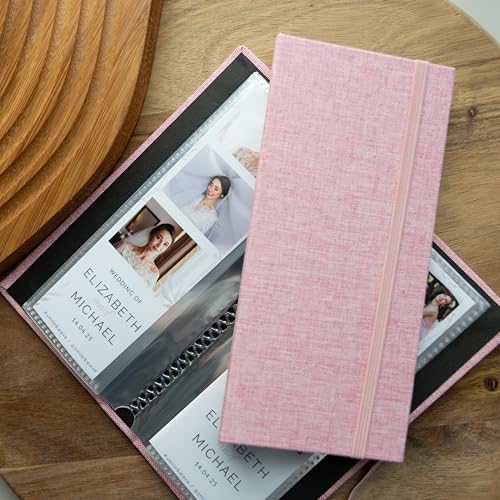 Photo Booth Strip Album - 2x6 Picture Keepsake Book - Woven Hard Cover