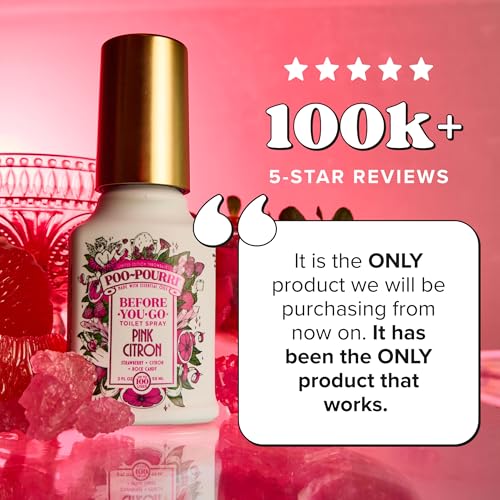 Before-You-Go Toilet Spray Deodorizer, Pink Citron, 2 oz (100 Uses)