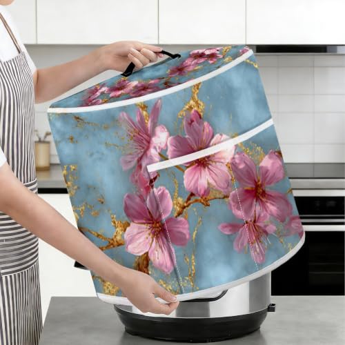 Universal Kitchen Appliance Dust Cover with Storage Pockets for Pressure Cookers