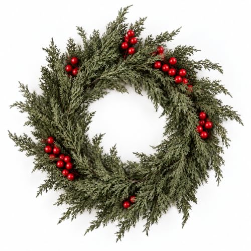 45 Pcs Christmas Cedar Picks 10.5" with Red Berry - Style 2# by 5th LILY