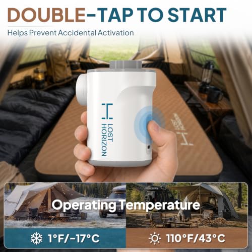 Rechargeable Air Pump for Camping Mattresses - Fast Inflation & Deflation