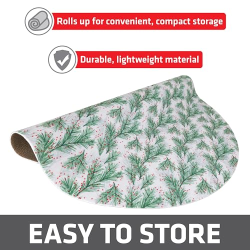 Christmas Tree Stand Mat 28 Inch - Absorbent Waterproof Floor Protector