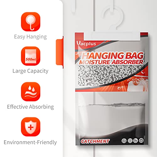 Hanging Moisture Absorber Dehumidifier Bags 10 Pack for Closet