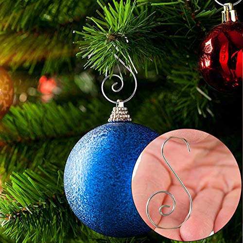 120 Pack Gold Christmas Ornament Hooks - Decorative Wire Tree Hangers