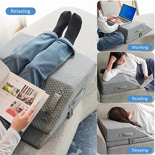 Adjustable Cooling Gel Leg Wedge Pillow for Pain Relief