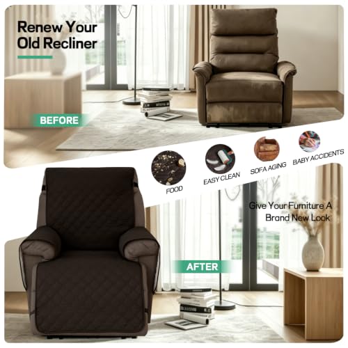 Waterproof Recliner Chair Cover - Non-Slip Pet Protector, 23.6in