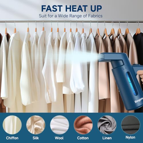 Blesgam Handheld Clothes Steamer 700W Portable Garment Steamer for Travel