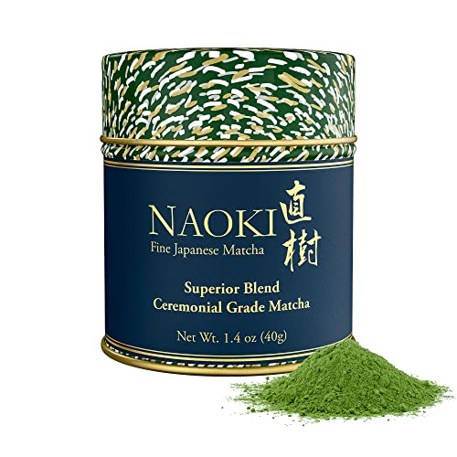 Naoki Matcha Superior Blend Ceremonial Grade First Harvest Matcha Green Tea Powder 40g