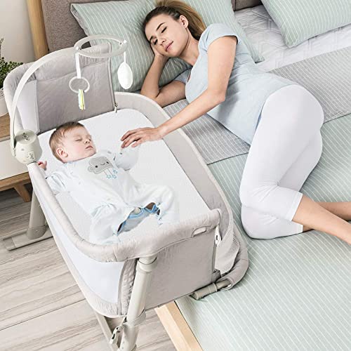 Breathable Baby Bassinet Mattress - 32x18x2 Inch High-Density Foam Pad