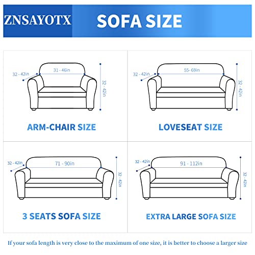 High Stretch Jacquard Couch Cover for 3 Cushion Sofa - Furniture Protector