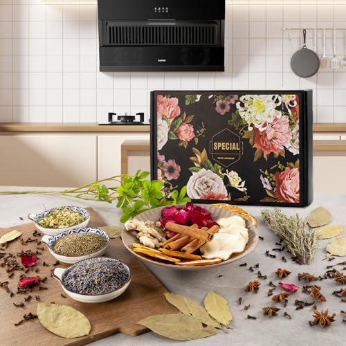 12-Piece Natural Simmer Pot Potpourri Kit for Home Fragrance and Aromatherapy