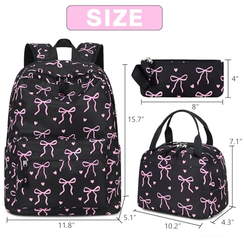 3-in-1 Kids School Backpack Set with Lunch Box and Pencil Case