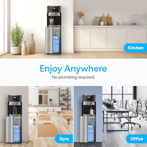Bottom Loading Water Dispenser for 5 Gallon Bottles - Hot, Cold & Room Temp