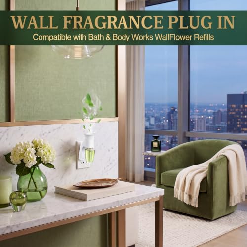 2-Pack Adjustable Wall Fragrance Plug-in Diffuser, Rotating White Plug
