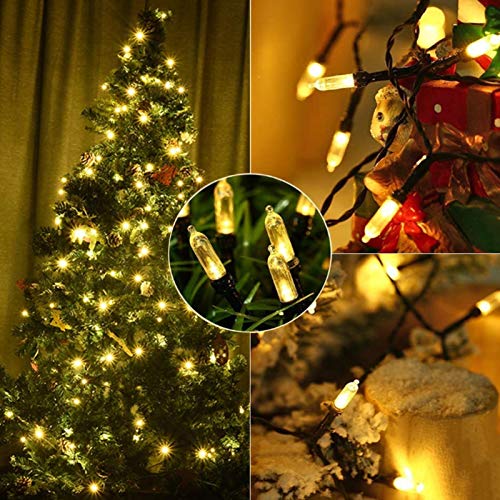 Koxly 18ft Warm White Battery Operated String Lights with Remote & 8 Modes