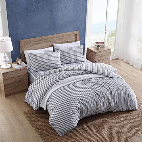 Queen Duvet Cover - 100% Cotton Reversible Bedding with Button Closure
