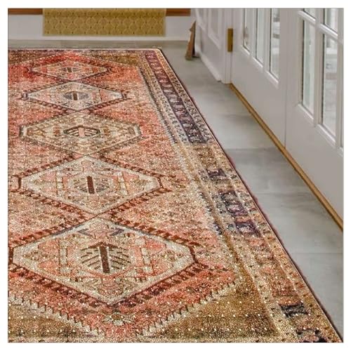 Clear Carpet Runner, 18 x 48 Inch Heavy-Duty Cleated Vinyl Rug Protector
