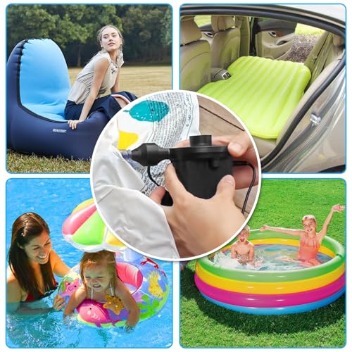 Portable Electric Air Pump for Inflatables - AC/DC Quick Inflator Deflator