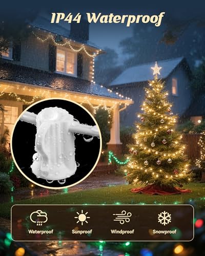 Brightown White 500FT Commercial C7/E12 Christmas Light Socket Set Spool