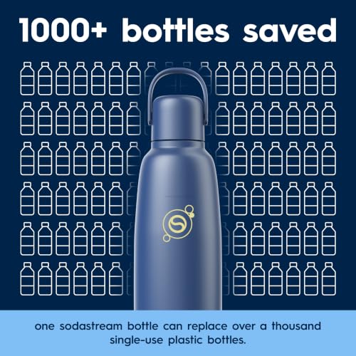 Insulated Stainless Steel Carbonated Water Bottle, 0.9L - Storm Blue