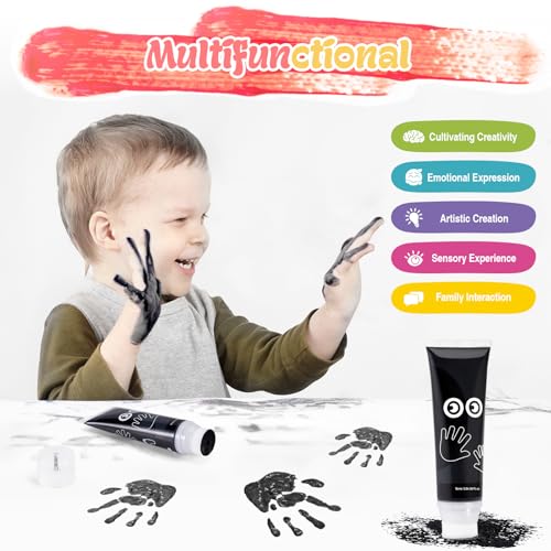 Non-Toxic Baby Handprint & Footprint Paint - Washable Pet Paw Print Stamp Ink
