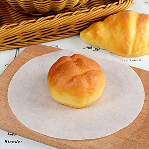8 Inch Non-Stick Parchment Paper Rounds - 100 Pack Pre-Cut Baking Circles