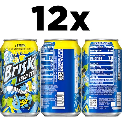 Lemon Iced Tea 12 Fl Oz Cans Pack of 12