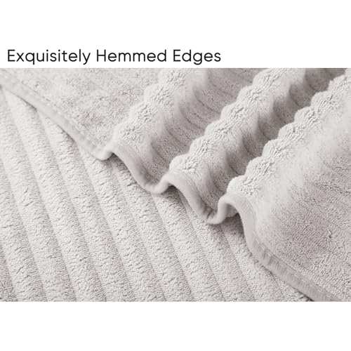 3-Piece Quick-Dry Microfiber Towel Set - Ultra Soft Textured Hand Towels