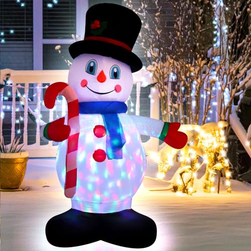 5Ft Christmas Inflatable Snowman with LED Lights Outdoor Decor