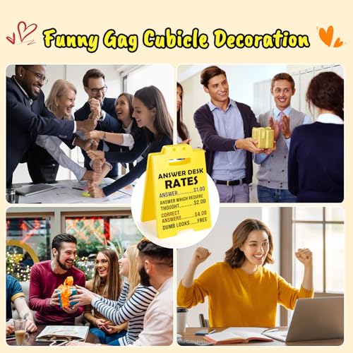 Funny Office Desk Sign - Humorous Coworker Gift for Bosses Day