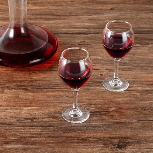 Restaurantware Vetri 10.75oz All Purpose Wine Glasses - Pack of 6, Lead-Free, Dishwasher Safe, Long Stem for Red & White Wines