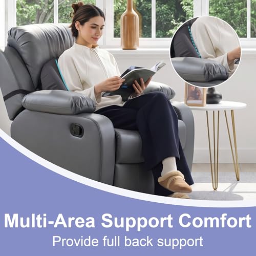 Ergonomic Lumbar Support Pillow for Recliners - Memory Foam with Cooling Cover