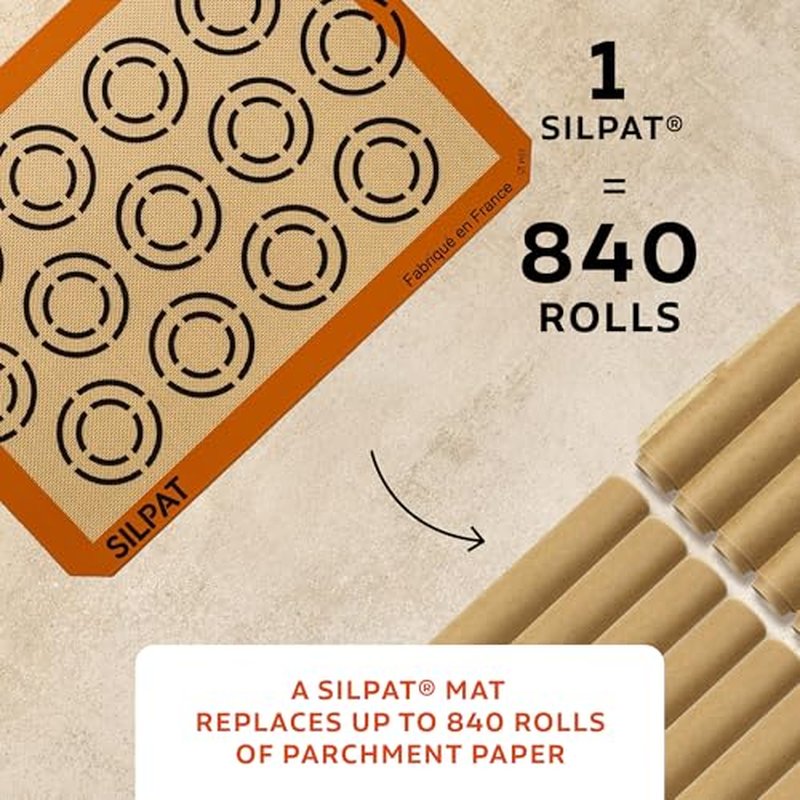 Silpat The Original Perfect Cookie Non-Stick Silicone Baking Mat, 11-5/8" x 16-1/2"