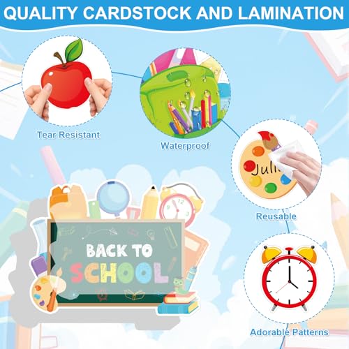 51-Piece Back to School Bulletin Board Cutouts Classroom Decorations