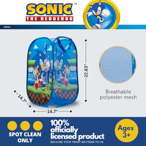 Collapsible Pop-Up Hamper for Kids - Cartoon Character Laundry Storage Bin