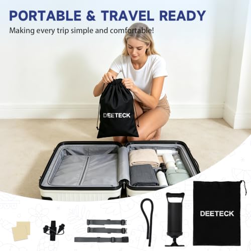Inflatable Toddler Airplane Bed - Portable Kids Travel Bed with Cup Holder