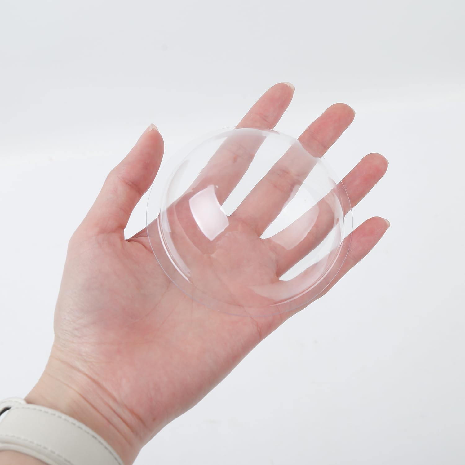 ASUNFO 80 Pcs Half Ball Plastic Candy Dome Handmade Card Making Greeting Cards Candy Holder Shaker Domes Clear Plastic Covers for DIY Craft Gift Box