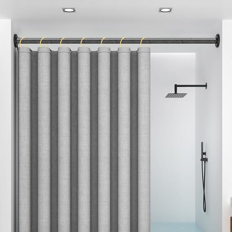 60 Pcs 1.5-Inch Metal Curtain Rings with Eyelets for 1.25-Inch Rods
