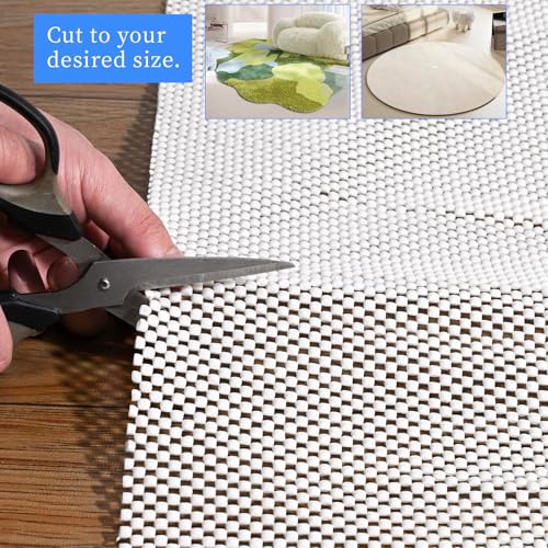 Non-Slip Rug Pad for Hardwood Floors - 8x10 FT Eco-Friendly Grip Mat