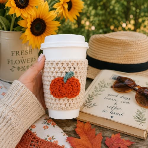 Pumpkin Reusable Coffee Cup Sleeve for 16-20oz To-Go Cups