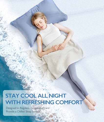 SINWEEK 2 Inch Twin Cooling Memory Foam Mattress Topper with Cover